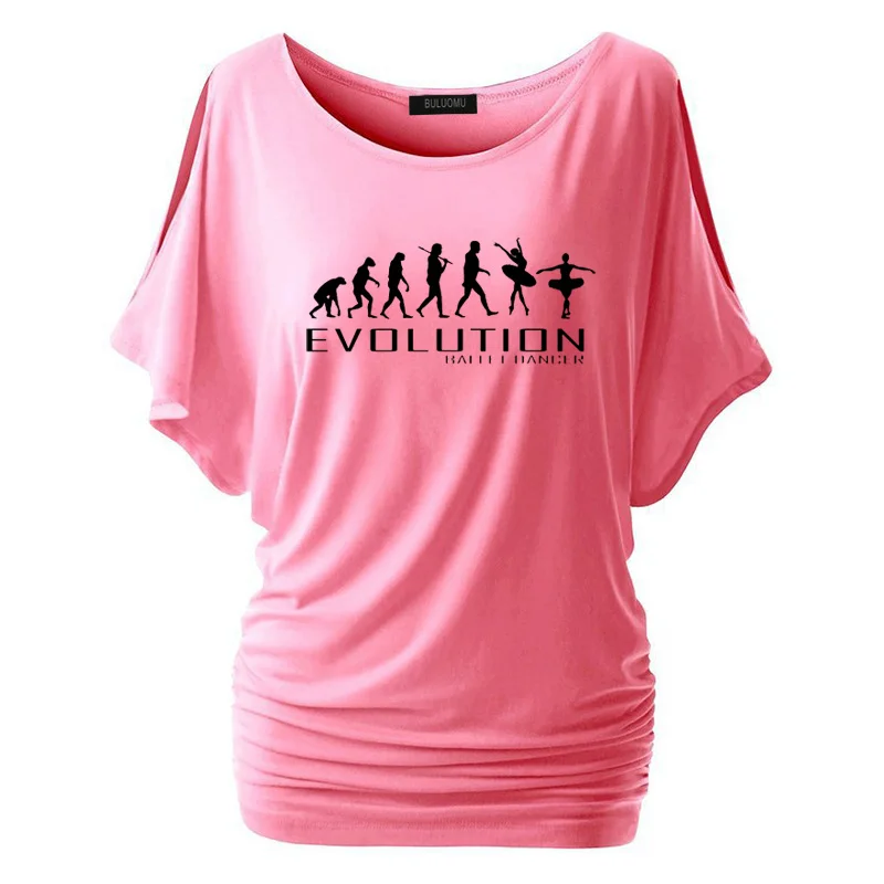 Новая модная женская футболка модная одежда Evolution Of Ballet Dancer Tee Женские топы с коротким рукавом