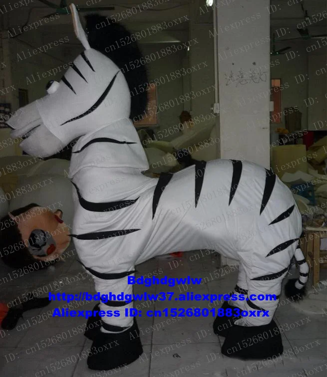 Костюм-талисман Zebra Pinto для двух человек костюм персонажа из мультфильма взрослых