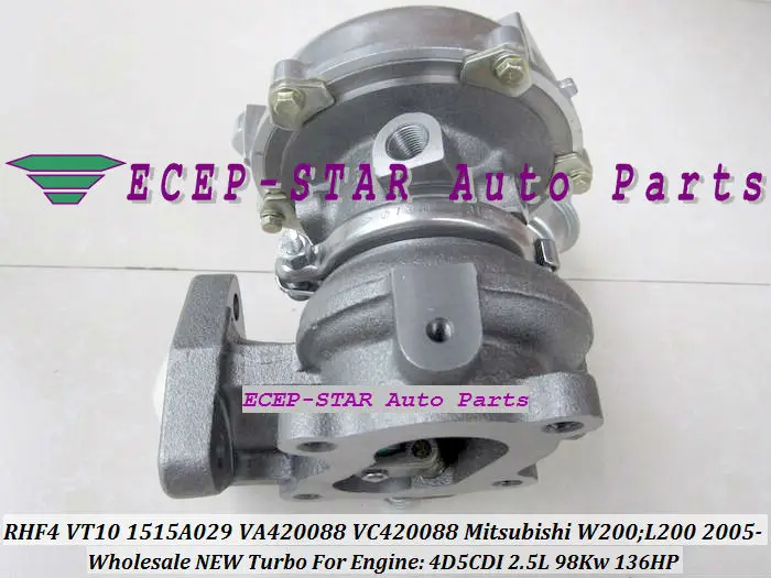 Турбокомпрессор RHF4 VT10 1515A029 VA420088 VB420088 турбо зарядное устройство для Mitsubishi W200 L200 KB_T