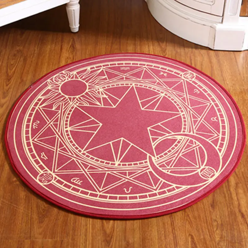 Диаметр 60 см/80 см супер милая аниме кардкоптер Сакура КИНОМОТО круглый коврик для