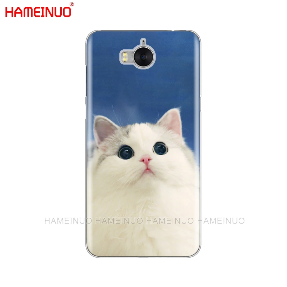 HAMEINUO милый чехол для сотового телефона с кошкой пейзажем животным huawei honor 3C 4X 4C 5C 5X