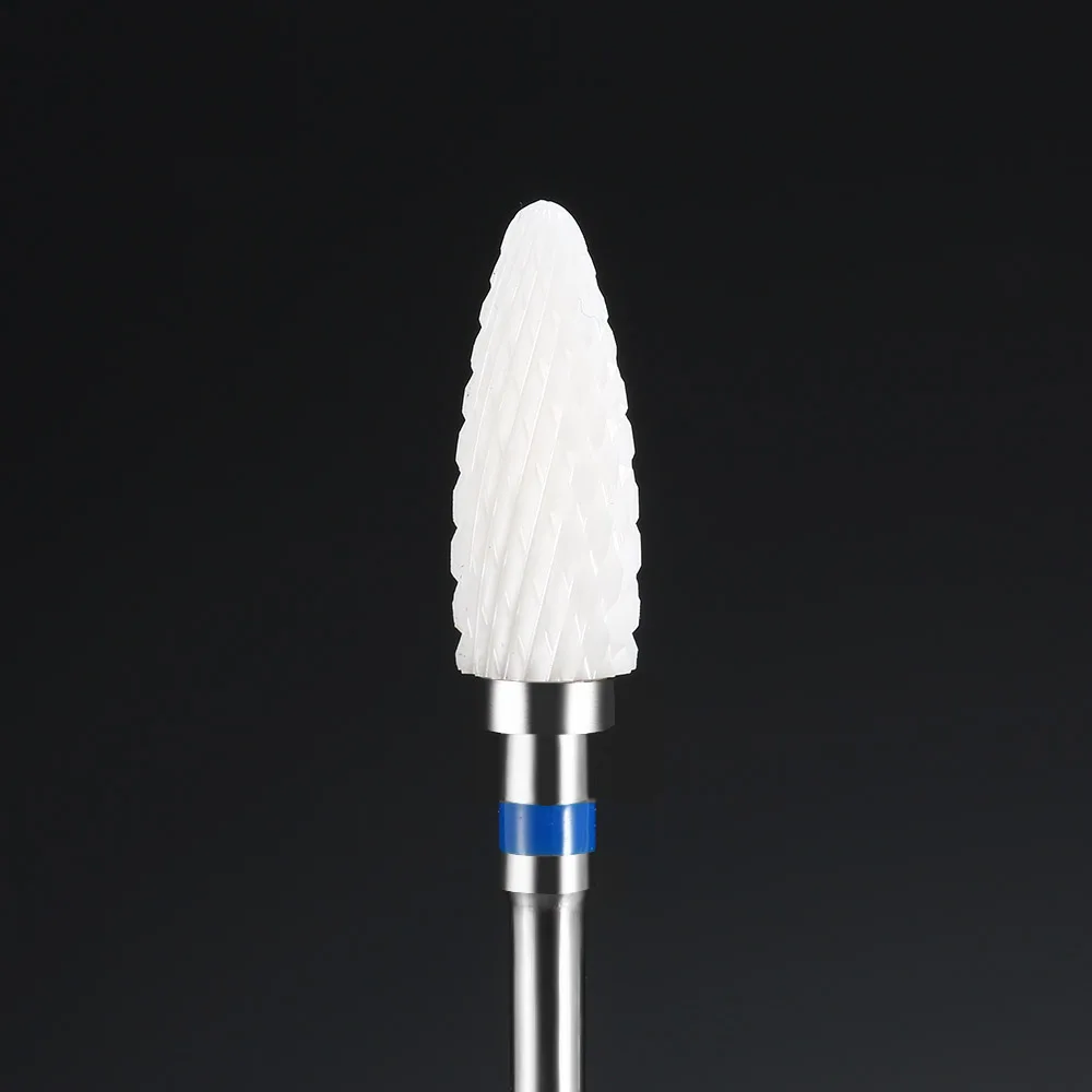 Керамическое сверло 3/32 дюйма среднее пламя для ногтей куспицидный шлифовальный