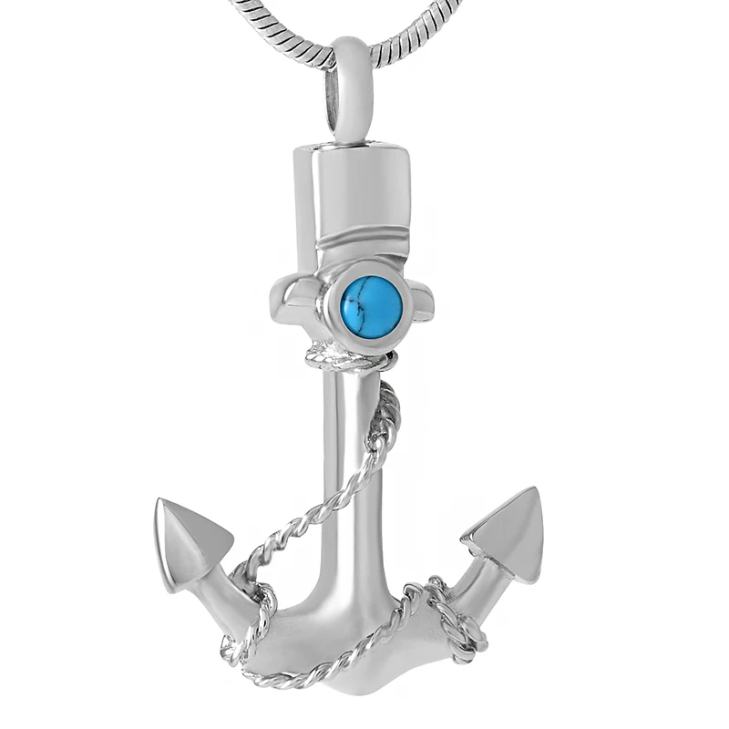 

JJ8201 Hook Cremation Urn Necklace Men Charm,Stainless Steel Memorial Urn Jewelry Ashes Holder Keepsake