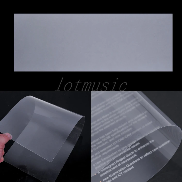 2*transparent Adhesive Acoustic Guitar Pickguard Scratch Plate Soft Sheets 180mm*460mm | Спорт и развлечения