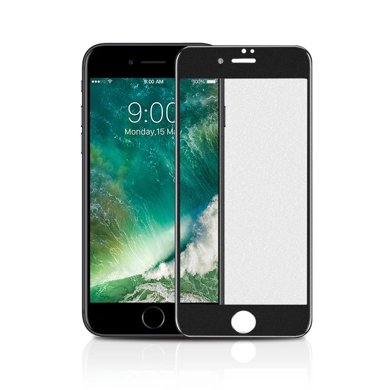 For iPhone 8 Black Защита экрана SmartDevil для iphone 7 закаленное стекло для iphone 7 8 Plus X Xr Xs max пленка защитная крышка - Цвет: For iPhone 8 Black