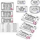 Pet ID тегов для собак на воротник слайд тег