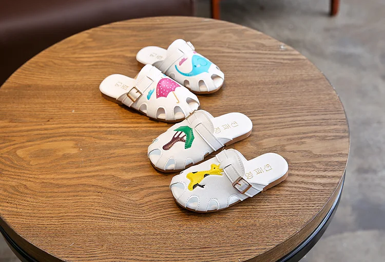 Детские тапочки Новинка лета 2019 Симпатичные Мультяшные животные Baotou для девочек