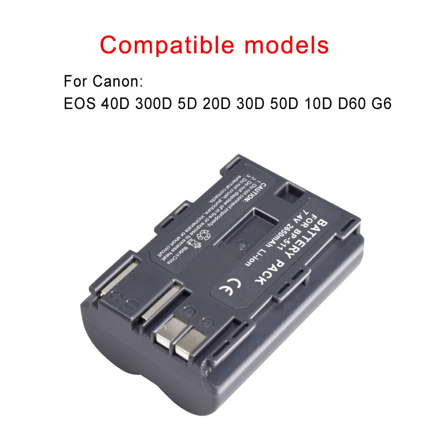 Аккумулятор Palo для цифровой камеры 1 шт. 2650 мАч BP 511 BP511 Φ BP511A Canon EOS 40D 300D 5D 20D 30D 50D 10D D60
