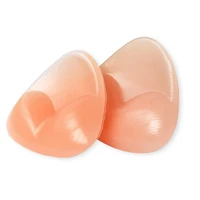 1 pair weomen inserts silicone pads triangle shape bra padding push up gel pad female breast pads enhancer invisible gel bras