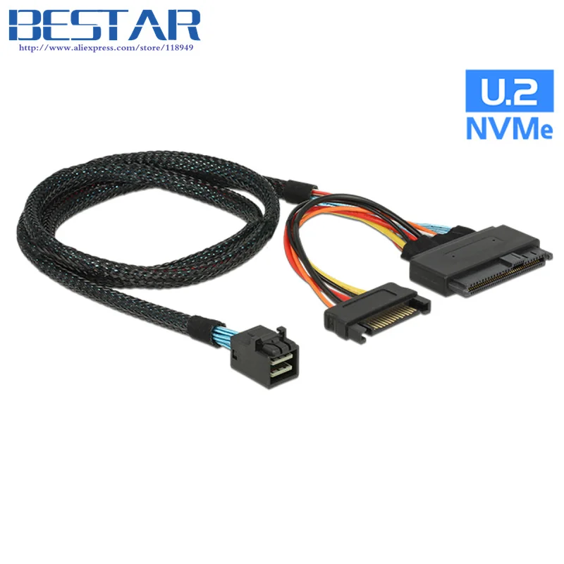 U.2 U2 SFF-8639 NVME PCIe кабель SSD для материнской платы Intel 750 p3600 p3700 M.2 SFF-8643 Mini SAS HD |