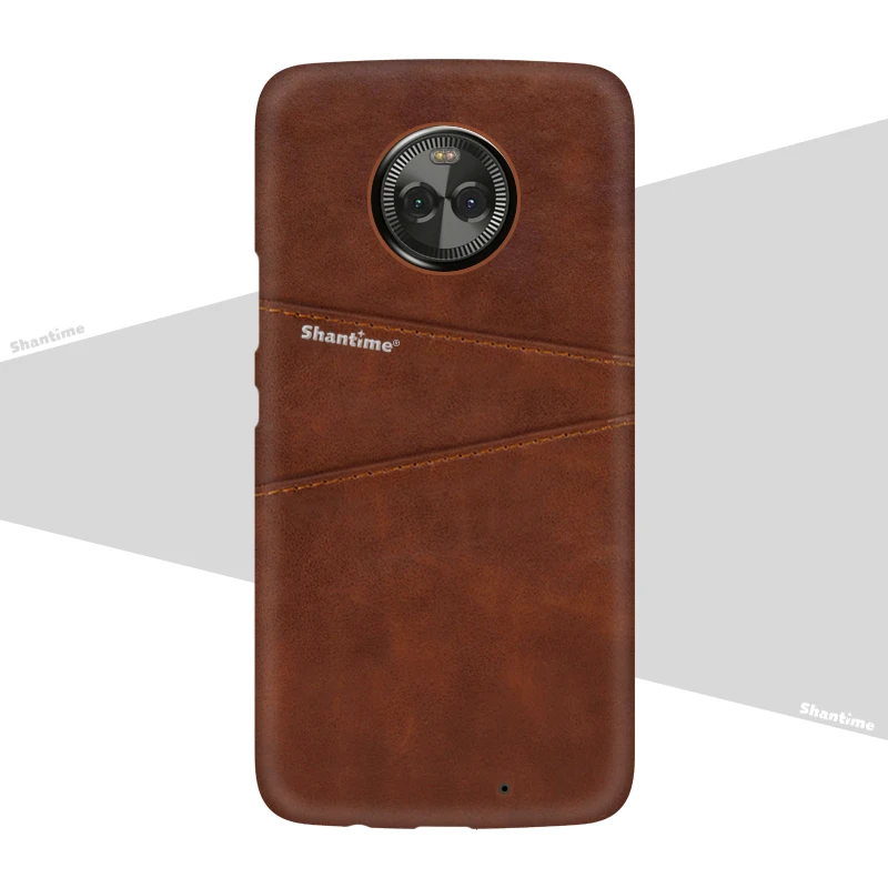 Brown Роскошный винтажный кожаный чехол для Motorola Moto Z2 чехол для телефона для Motorola Moto X4 XT1900-5 слот для карт из искусственной кожи чехол - Цвет: Brown