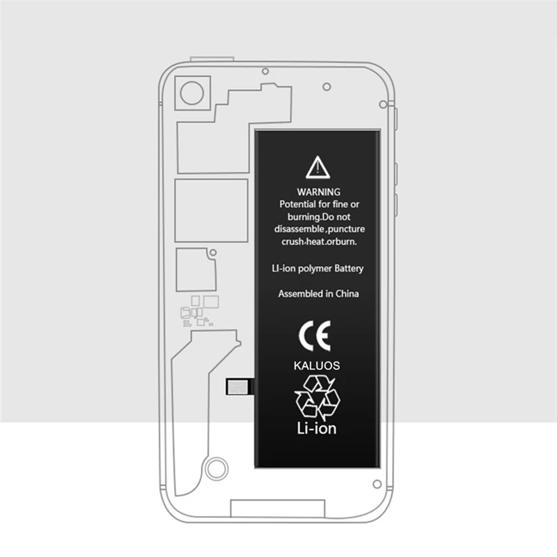 Реальная емкость встроенный аккумулятор телефона для iPhone 5 5S/5C 6 S 7 8 Plus 4 4s Высокое