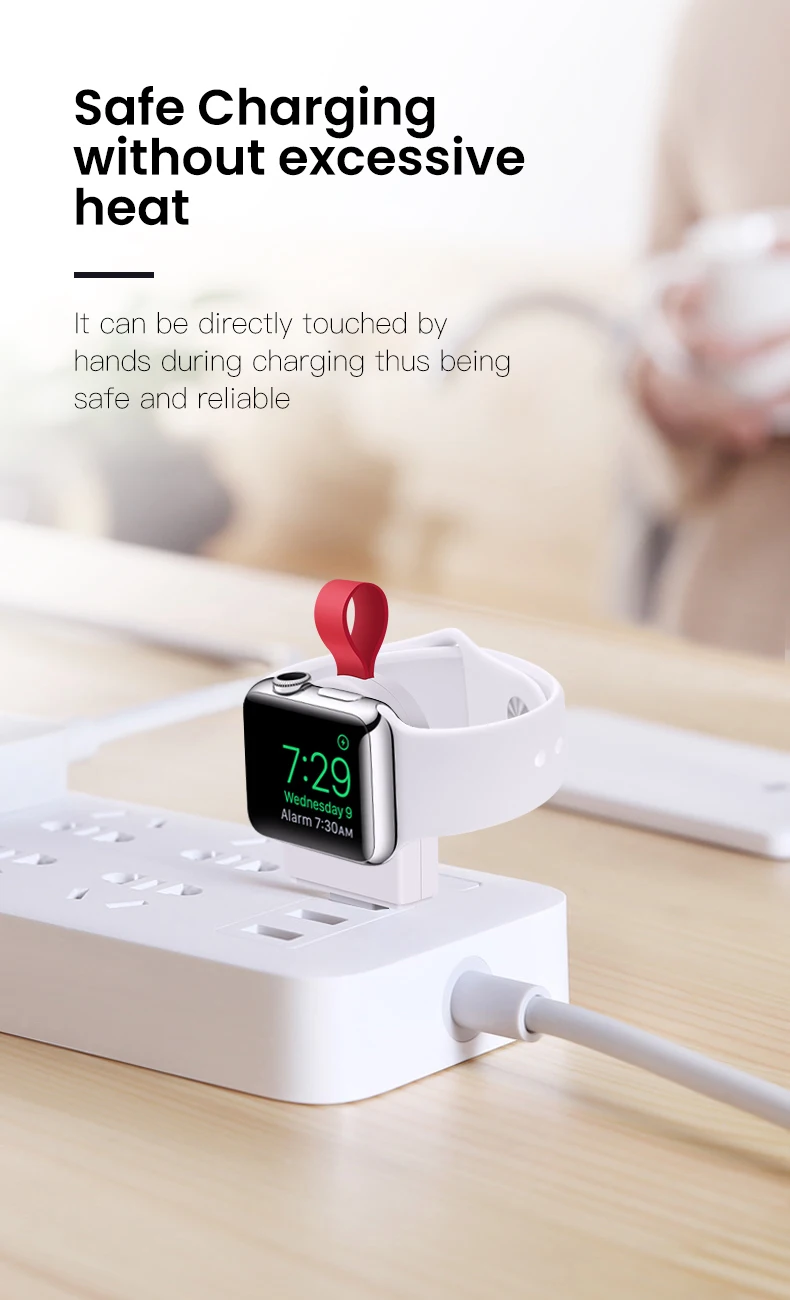 VEEAII Portable Magnetic Wireless Charger for Apple Watch Charger Series 1 2 3 4 USB Cable Watch Dock Adapte Fast Charging USB