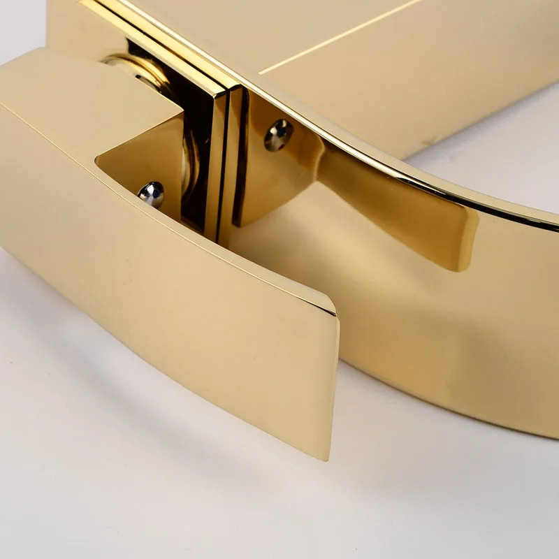 Золотой Умывальник кран для раковины с одной ручкой водопад смеситель ванной на