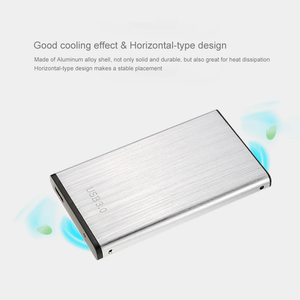 Супер Скорость 6 Гбит/с Алюминий 2 ТБ 2," SATA SSD HDD жесткий диск с USB 3,0 адаптер конвертера карты внешний чехол Caddy+ USB кабель