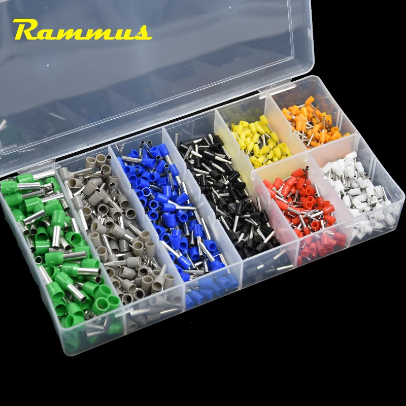 800pcs 22-10AWG Electrical Insulated Cord Pin End Terminal Bootlace Cooper Ferrules Kit Set Wire Cable Crimp Connector Tool |