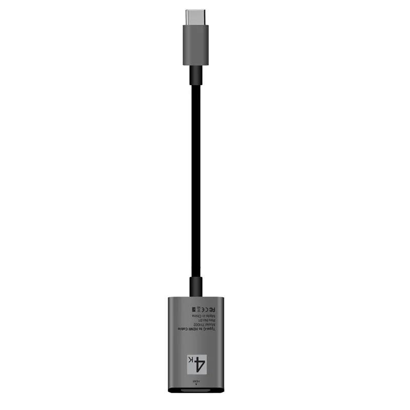 Черный 4K USB 3,1 тип-c USB C к HDMI кабель HD 4K для huawei Mate10 Galaxy S8 ноутбук проектор видео/аудио синхронная передача F2 - Цвет: Черный