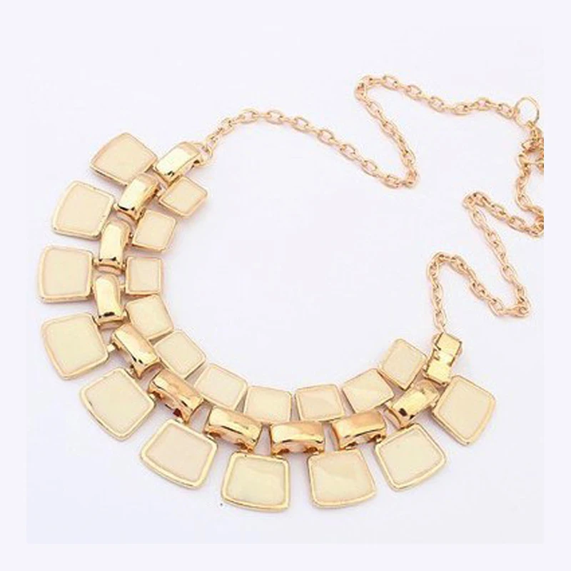 2016 Limited Collares Ожерелья Подвески Цепи Ошейник С Длинным Позолоченный Эмаль Себе Bling