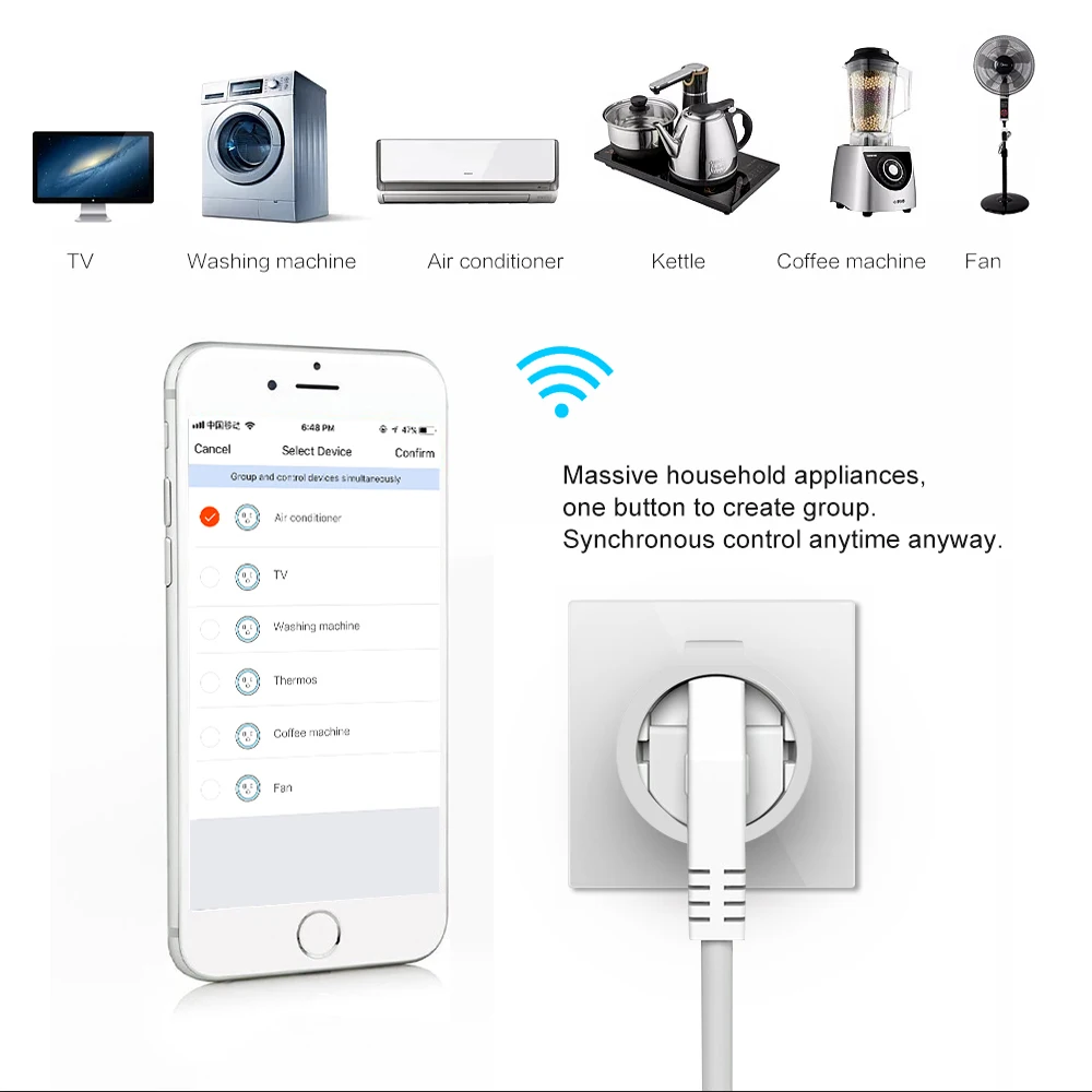 NEO Coolcam умная розетка Wi-Fi 3680 Вт 16А таймер для мониторинга энергии ЕС розетка Голосовое управление от Alexa Google IFTTT