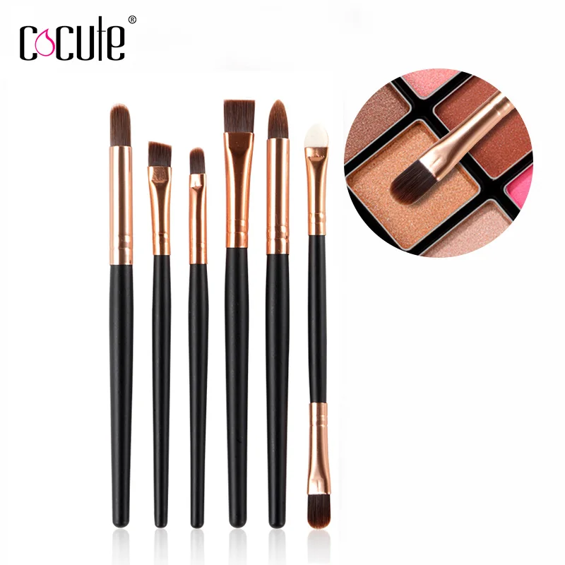 Набор кистей для подводки глаз 6 шт./компл.|brush tool kit|cosmetic make upeyeliner brush set |