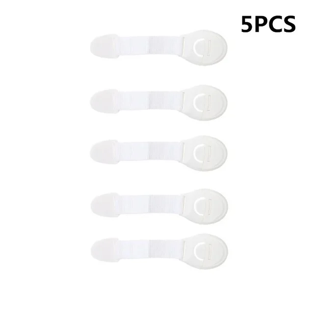 5pcs 1 шт/5 шт/10 шт защита от детей блокировка дверей для безопасности детей детский пластиковый замок - Цвет: 5pcs