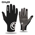 Перчатки спортивные GIYO, для мужчин и женщин, гелевые, для сенсорного экрана