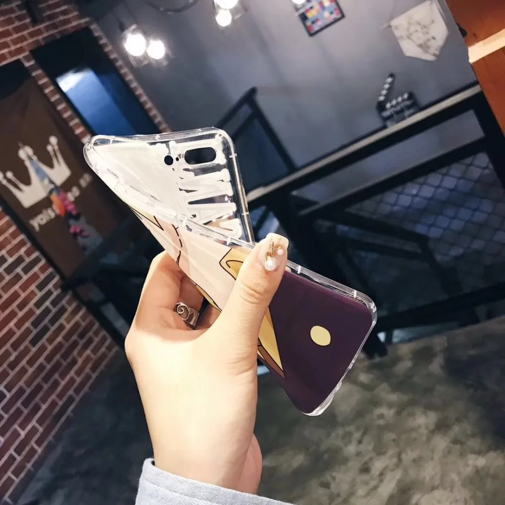 Japan ONE PIECE Luffy Chopper Zoro Sanji Air Cushion Anti Fall Transparent Soft TPU Case Cover For Iphone6 6S 7 7S 8 X 6P 7P 8P |