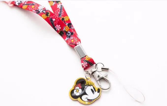 Новинка 1 шт. мишки Микки Минни Микс мультфильм кулон брелок значок ID карты