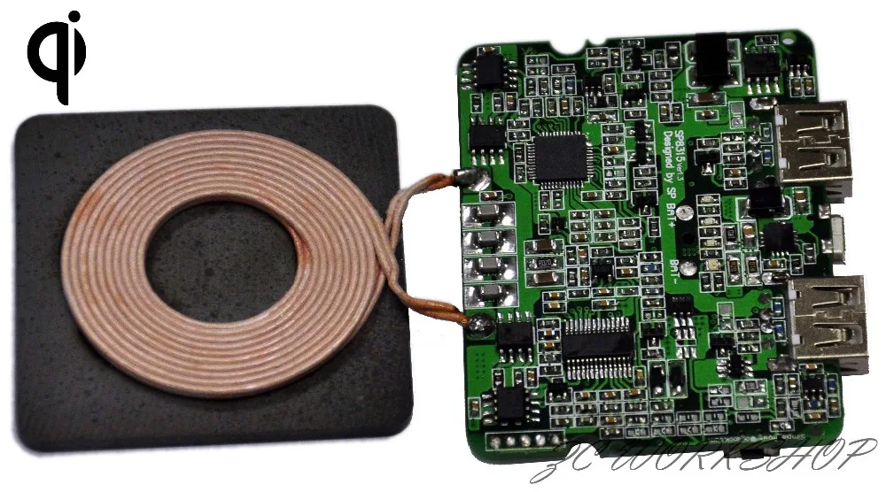 Беспроводная зарядка QI мобильный модуль питания (PCBA) схема TI DIY|Крышки