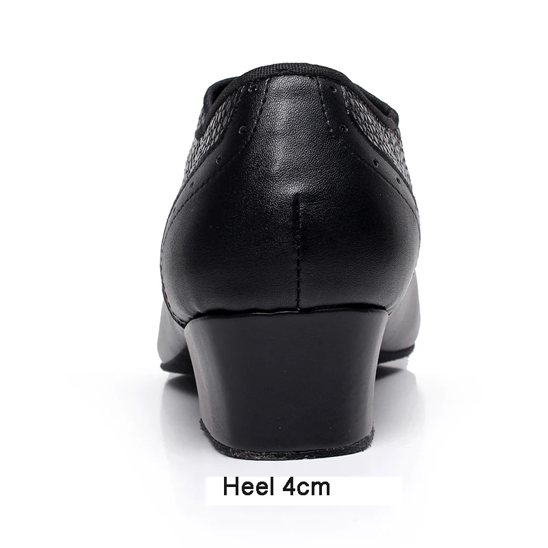 

Sneakers Sports Dance Shoes Modern Genuine Leather Latin shoes For Men and Boy Brown Wear-resisting Non-slip Snakeskin grain 4