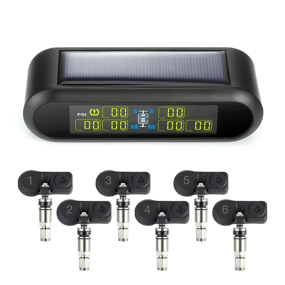 Система контроля давления в шинах T650 Солнечный автобус RV грузовик беспроводное