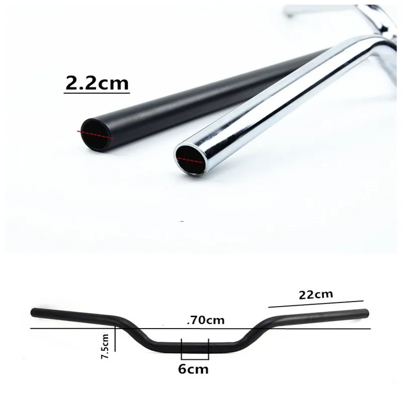Руль мотоцикла с ЧПУ 7/8 &quot22 мм для Honda CG125 CBF125 Stunner VTR250 VTR250FI CB400SF VTEC CB400SF|22mm