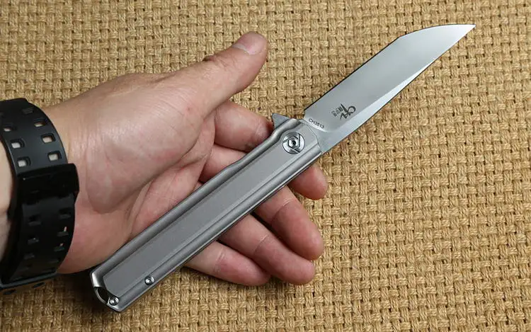 Складной нож CH 3513 лезвие M390 шарикоподшипник титановая ручка карманные ножи для