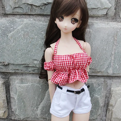 red Прекрасный слинг синий/красный/черный 1/4 MSD MDD 1/3 DD BJD кукольная одежда - Цвет: red