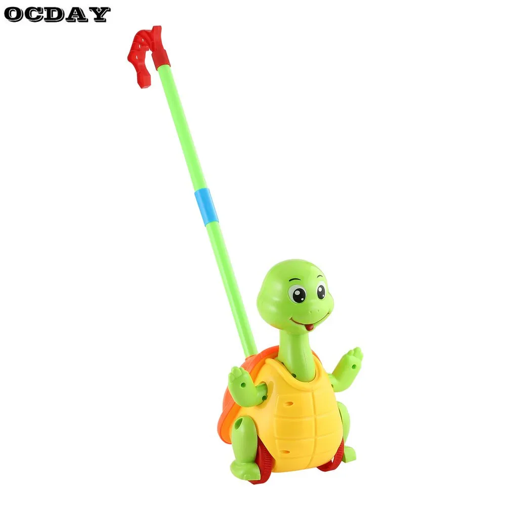 OCDAY детские игрушки ручной толкатель прогулки игрушки милые животные тележки игрушки Дети Раннее развитие один стержень ручной толкатель игрушки животных горячая распродажа