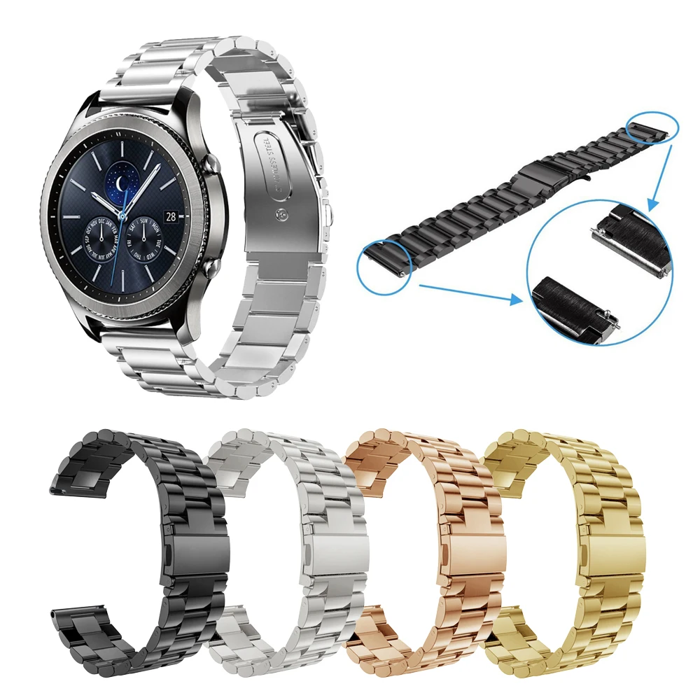 Ремешок из нержавеющей стали для Samsung Gear S3 Frontier классические ремешки Galaxy Watch 46 мм