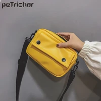 small square flap bag yellow mini women messenger crossbody bags fashion shoulder leather handbags purses famous brand designer