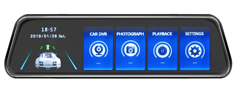 ANSTAR Full HD 1080P Автомобильный видеорегистратор 10 ''камера заднего вида с двойным объективом видеорегистратор регистратор видеокамера ночного видения видеорегистратор