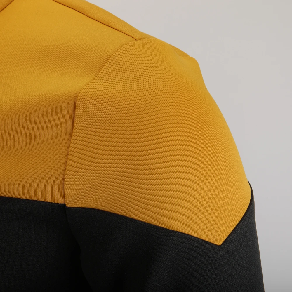 Костюм для косплея Звездный Пикард униформа Startfleet новый инженерный Золотой Топ