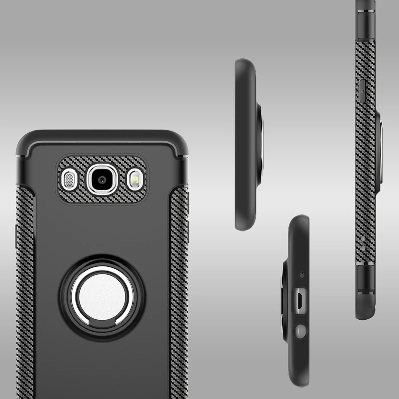 Для Samsung Galaxy J7 J5 J3 2016 чехол TPU + PC ударопрочный с кольцом-держателем для телефона