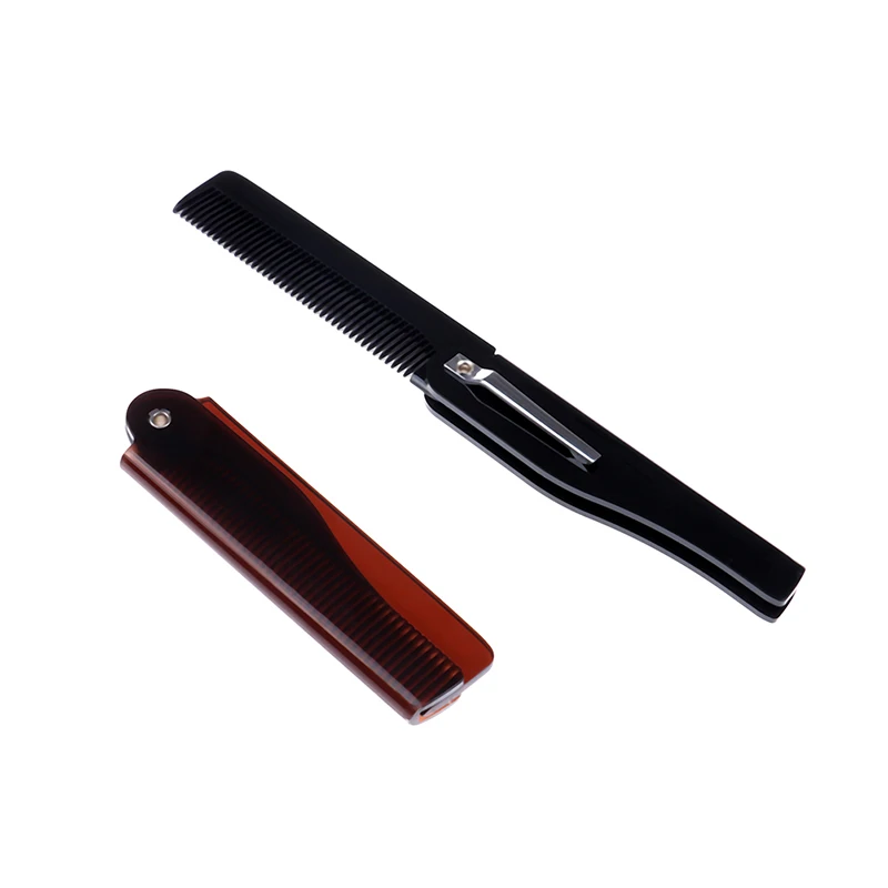 

1pc Men Women Pocket Folding Comb Pocket Magic Hair Comb Beard Hair Clip Fashion Hair Styling Tool Hair Care Mustache Comb