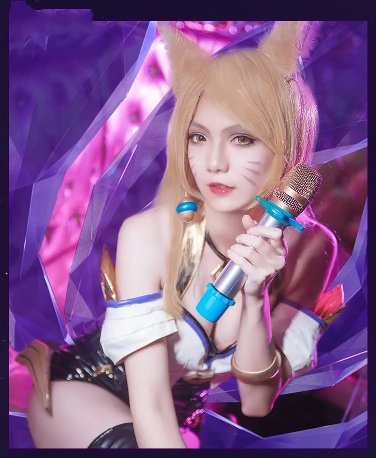 Игры Лига Легенд карнавальный Grand Final K/DA кДа Ahri костюм по индивидуальному