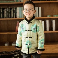 boys chinese traditional new year clothing kids clothes sets thick printed chinese knot spring festival tang suit