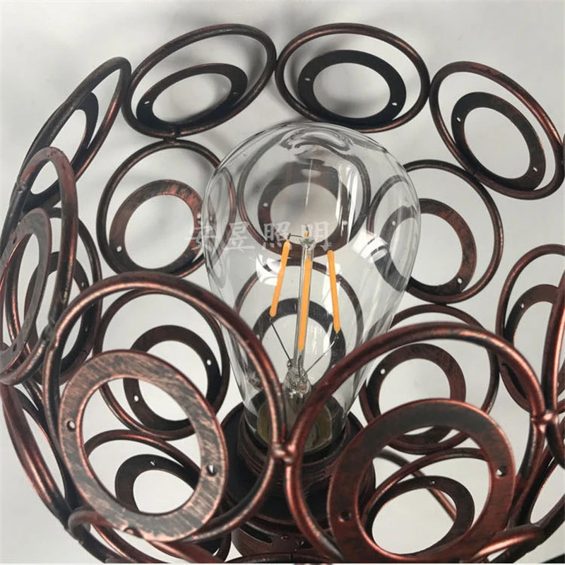 Креативная личность Железный Абажур подвесной светильник в стиле склада ретро E27