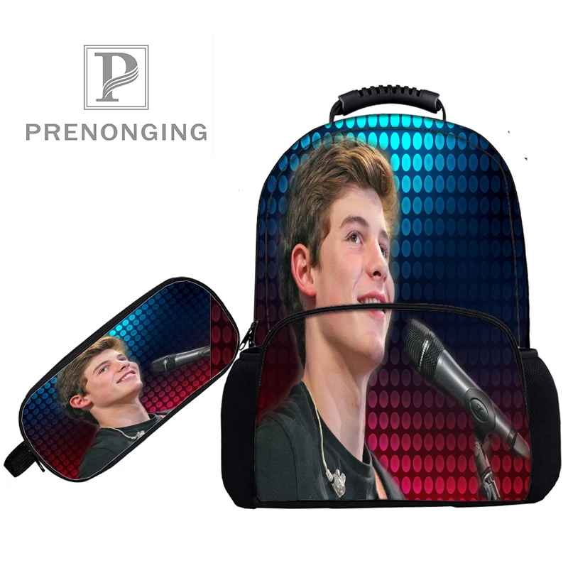 17 дюймовые рюкзаки Shawn Mendes сумки для ручек с 3D принтом школьные женские и мужские