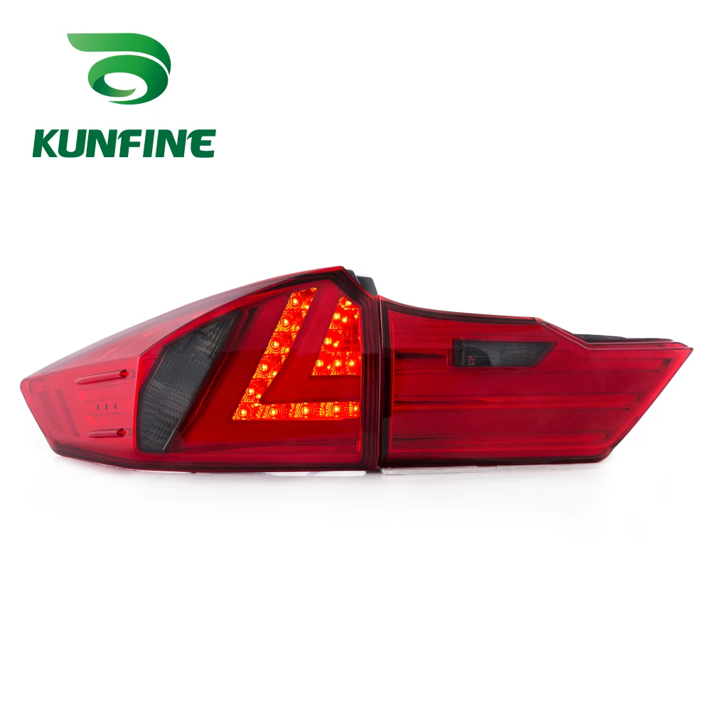 KUNFINE пара Автомобильный задний светильник в сборе для Honda City 2014 светодиодный стоп