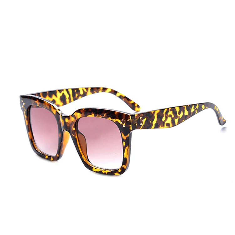 Tortoiseshell Новинка, черные, прозрачные, негабаритные, квадратные солнцезащитные очки, женские, градиентные, Летний стиль, классические, солнцезащитные очки, женские, большие, квадратные, Oculos De Sol - Цвет линз: Tortoiseshell
