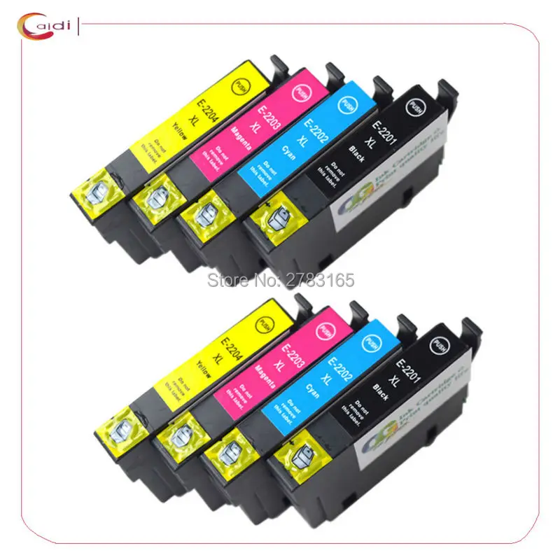 8 Pack Compatible for Epson WorkForce WF-2630 WF-2650 WF-2660 XP-320 XP-420 Printer Ink Epson 220xl T220 Ink Cartridge