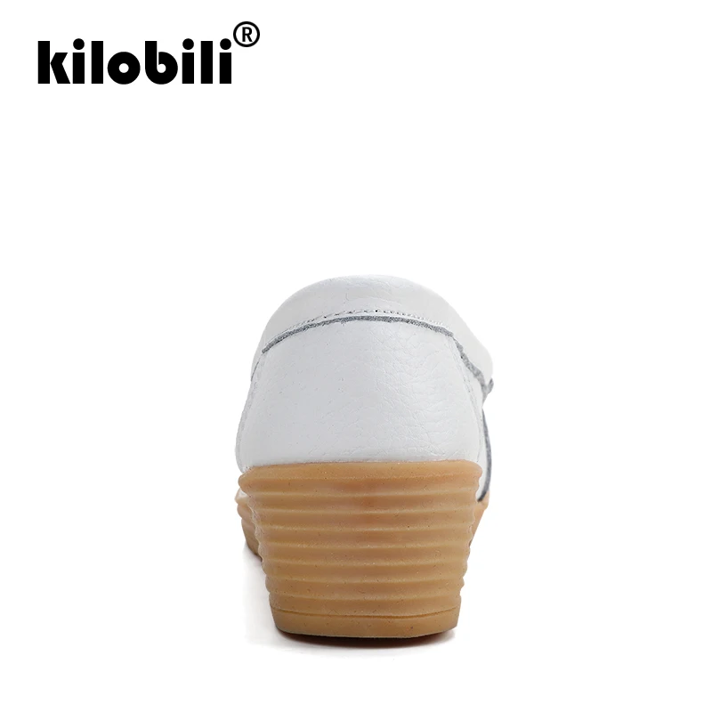 Kilobili/2019 г. весенние женские балетки из натуральной кожи на плоской подошве