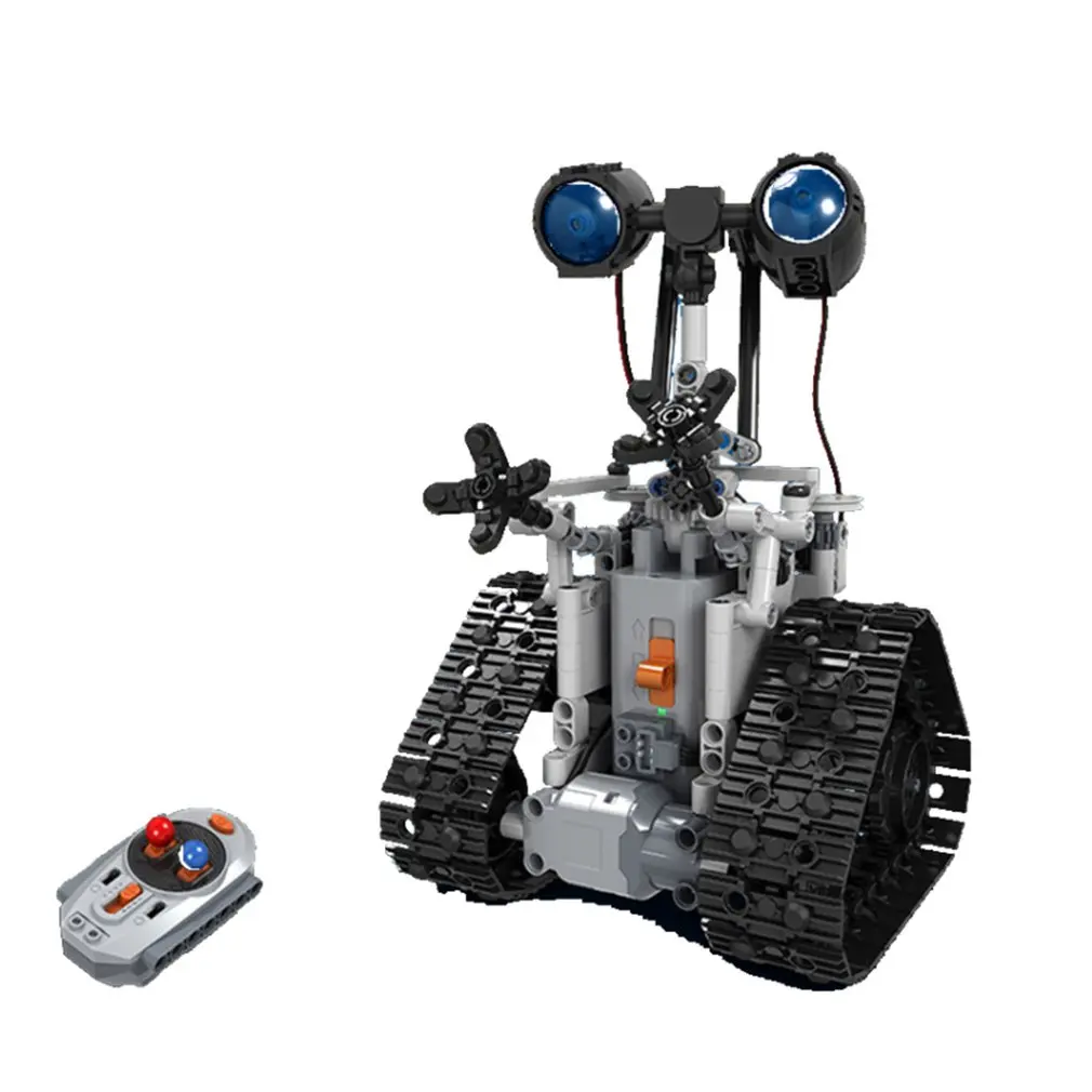 Winner 7112 2.4G Remote Control Intelligent Electric RC Robot Building Block DIY Unassembled Kit Toy For Kids Gift